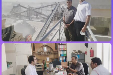 بازدید دکتر پهلوان، معاونت محترم سرمایه‌گذاری و توسعه گروه سرمایه‌گذاری توکافولاد از معادن دهسرخ مبارکه