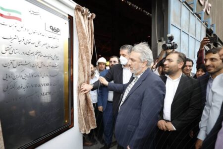 وزیر صمت دو پروژه مهّم صنعتی در فولاد سبای فولاد مبارکه را افتتاح کرد