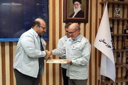 آیین تکریم و معارفه معاون بازاریابی و فروش شرکت فولاد خوزستان