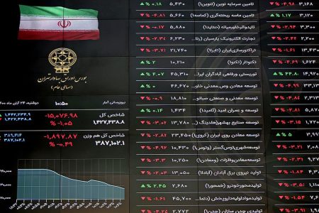 شاخص کل بورس اولین روز هفته را قرمزپوش آغاز کرد