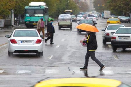 تشدید بارش باران و باد شدید در ۱۲ استان