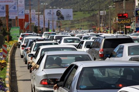 ترافیک در آزادراه تهران شمال قفل شد