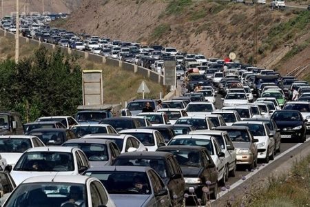 ترافیک فوق سنگین در محورهای چالوس و قزوین رشت
