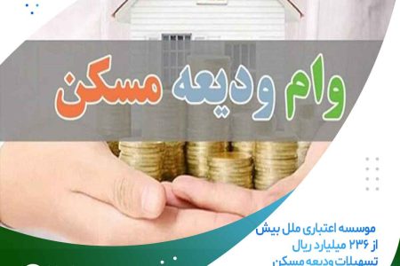 پرداخت بیش از ۲۳۶ میلیارد ریال تسهیلات ودیعه مسکن