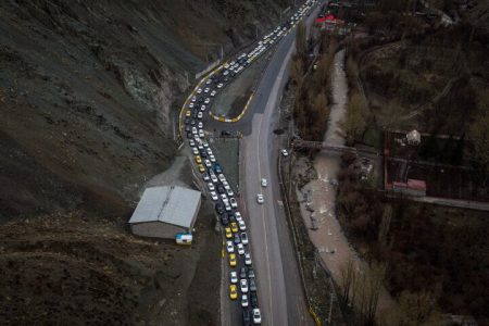 وضعیت جوی و ترافیکی در جاده هراز و کندوان