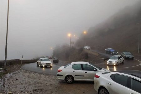 ترافیک و مه سنگین در این مسیرهای جاده چالوس و هراز