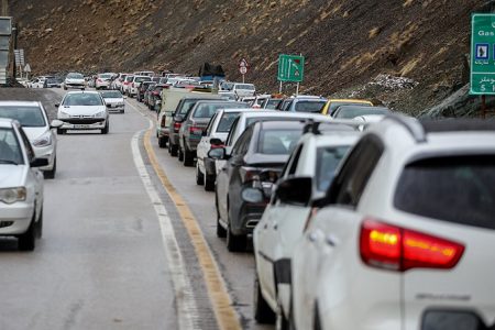 ترافیک سنگین در این مسیر جاده کندوان+وضعیت جوی