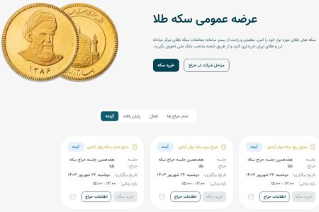ساعت آغاز و جزئیات حراج سکه طلا مبادله‌ای امروز (۲۵ مهر)