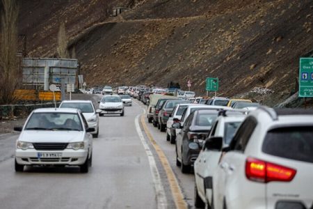 ترافیک سنگین در جاده چالوس و آزادراه شمال