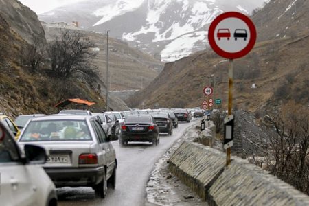 وضعیت محورهای شمالی؛ ترافیک سنگین در جاده چالوس
