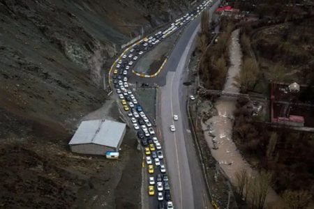 ترافیک در جاده چالوس روان و در هراز سنگین شد
