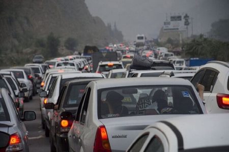 ترافیک سنگین در این محدوده جاده چالوس و آزادراه تهران شمال