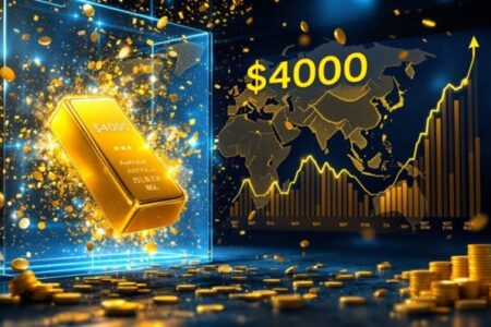 ثبت رکورد تاریخی ؛ اونس طلا ۴۰۰۰ دلار را رد کرد