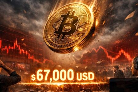 بازار رمزارزها لرزید؛ سقوط بیت‌کوین به ۶۷ هزار دلار