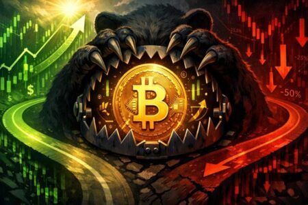 بیت‌کوین در دام بازار خرسی؛ سقوط تا ۵۵ هزار فعال شد