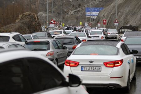 ترافیک سنگین در این محدوده‌های جاده چالوس و هراز