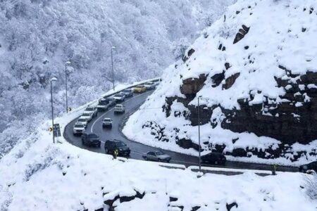 هشدار پلیس راهور؛ جاده چالوس برفی شد