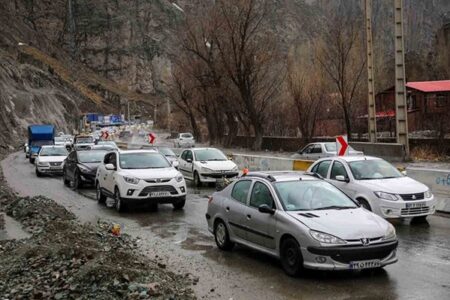 وضعیت ترافیکی جاده چالوس و هراز؛ محورهای مسدود