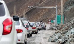 ترافیک سنگین در این محدوده جاده چالوس