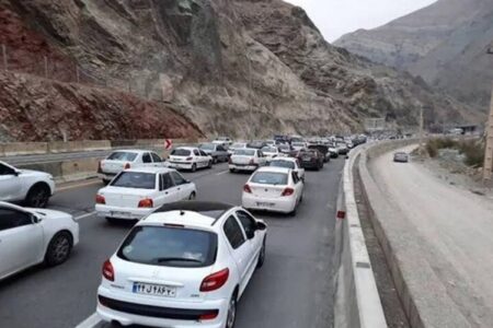 ترافیک در ۳ محور مهم کشور؛ جاده چالوس سنگین شد